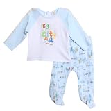 Absorba Baby-boys Newborn Print Two Piece Footed Pant Set