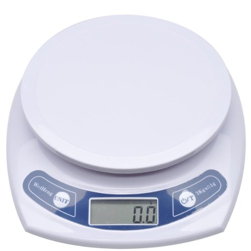 TSdrena お料理に便利 0.1g単位/最大計量3kg デジタルクッキングスケール (秤) HEM-KDS301P-W