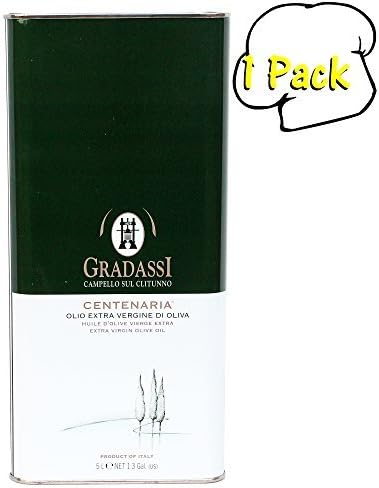 Italian Centenaria Single Estate Extra Virgin Olive Oil, 5 Liters by Cufrol