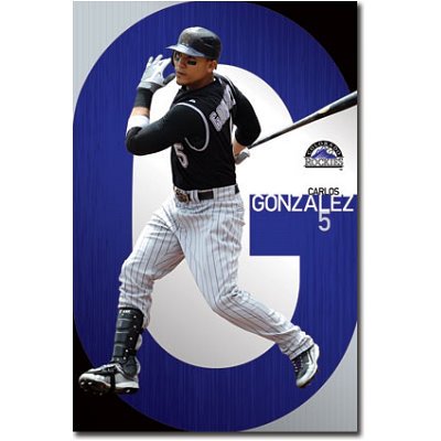 (22x34) Colorado Rockies Carlos Gonzalez Sports Poster Print