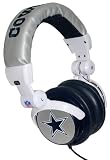 iHip NFH22DAC NFL Dallas Cowboys DJ Style Headphones, Blue/Silver
