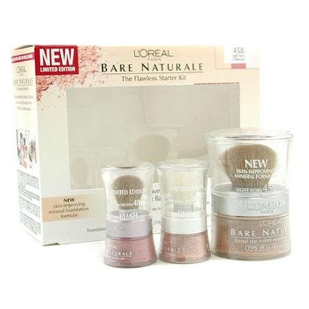 L'Oreal Bare Naturale, The Flawless Starter Kit, 458 Light Ivory