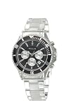 Accu2 By Accurist A2-24274 Transparent Plastic Chronograph Bracelet Watch With Black Bezel