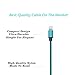 StyleTech Inc. Aluminum Nylon Braided Series 3 Feet 8 Pin Lighting Syncing Charging Cable for iPhone SE/5/6/6s/Plus iPad Mini/Air/Pro (1.) Blue)
