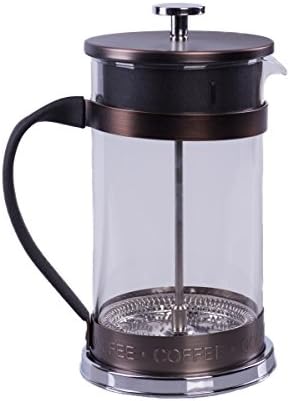 Gourmet 1 Liter Matte Copper French Press Coffee Brewer with Classic Design