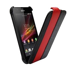 【MiniSuit】【Sony 】 Xperia A SO-04E 良質ＰＵレザー フリップスタイル ケース　カバー【日本正規輸入代理店品】 レッド