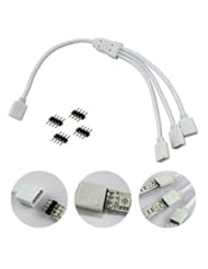 Home Improvement: E-Goal 4 Pin Splitter for One to Three LED RGB Color Changing Strips With E-Goal Ribbon - E-Goal