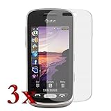 Durable Clear LCD Screen Protector - 3 Packs for ATT Samsung Solstice SGH-A ....
