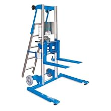 Genie Lift, GL- 4, Straddle Base with ladder, Heavy-Duty Aluminum Manual Lift, 500 lbs Load Capacity, Lift Height 5' 11" from Ground Level