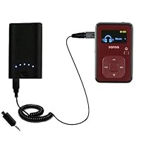 Gomadic High Capacity Rechargeable External Battery Pack for the Sandisk Sansa Clip Plus - Portable Charger with TipExchange Technology