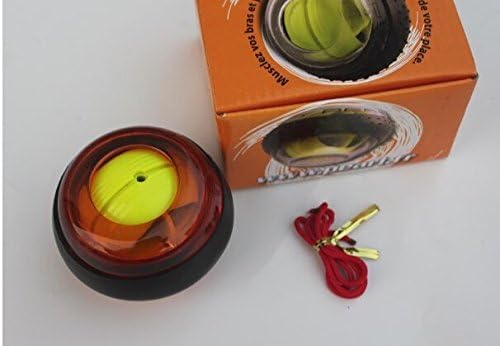 New Style Power Gyroscope LED Wrist Strengthener Ball+speed Meter / Power Grip Ball / Force Ball (ORANGE)