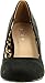 Bella Marie Womens Nine-5 Classic Almond Toe Mid Wedge Pump Slip On Shoes