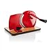 Jupiter Hand-Allesschneider und Brotschneidemaschine in rot
