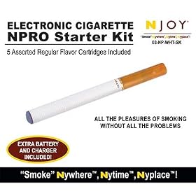 NJOY NPRO ELECTRONIC CIGARETTE WHITE STARTER KIT
