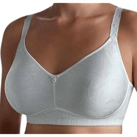 Olga Women's Satin Jacquard Contour Wire-Free Bra