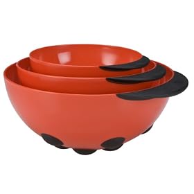 Animal House Ladybug Mixing Bowl Set of 3 by Boston Warehouse