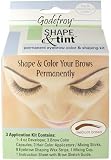 Godefroy Shape & Tint Permanent Eyebrow Color & Shaping Kit Eyebrow Makeup