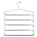 Honey-Can-Do HNGT01202 Five-Tier Swinging Arm Pant Rack Black, 2-Pack