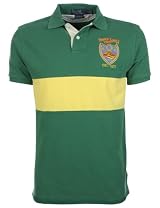 Ralph Lauren Mens Polo Shirt Green Yellow Crest
