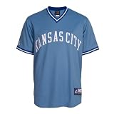 MLB Men's Kansas City Royals Cooperstown Short Sleeve Synthetic Replica Baseball Jersey by Majestic