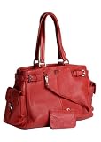 Prada Red Leather BR2703 Tote Handbag