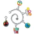 CHARM IT! Peace & Love The Earth Charm Bracelet Set with Jewelry Box