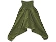 Womens Hippie Harem Pants Foret Green Jumpsuit Yoga Wear Clothing