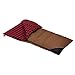 Wenzel Grande 6.5-Pounds Rectangular Sleeping Bag (Brown with Red Plaid Liner)