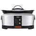 Crock-Pot SCCPBP600S 6-Quart Oval Programmable Slow Cooker, Brushed Stainless Steel