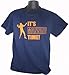 It's Manning Time Peyton Denver Football Broncos Adult Navy Blue T-Shirt Tee