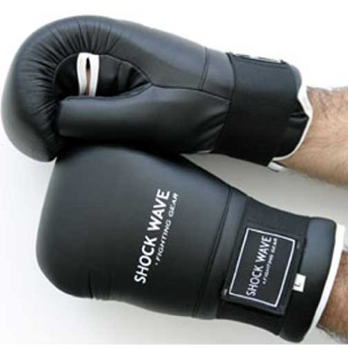 Covered Palm Sparring mitts - Black
