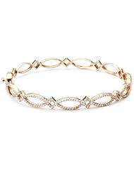 Katie Decker "Eternity" 18k Rose Gold and Diamond Bracelet