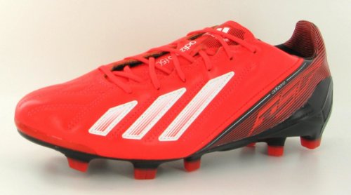 Adidas - Chaussures F50 Adizero Lth FG-42-Rouge