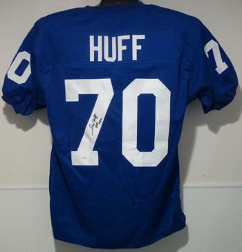 Sam Huff Autographed New York Giants Size XL Jersey w/HOF 82