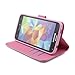 Euclid+- Pink Hello Kitty with Bow Knot Style Leather Case Cover for Samsung Galaxy S5 with Hello Kitty Style Cable Tie