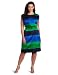 AK Anne Klein Women's Ombre Stripe Wedge Dress
