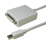 MINI DISPLAY PORT MALE TO DVI FEMALE ADAPTOR - For Apple Computers (1080P) (BY CABLES 4 ALL)