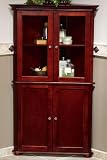 Hampton Bay 36"w Corner Tall Cabinet With Four Doors, CORNER 36"W, HAZEL BROWN