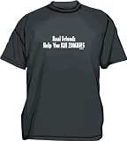 Real Friends Help You Kill Zombies Men's tee Shirt in 12 colors Small thru 6XL