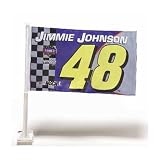 Jimmie Johnson #48 NASCAR 11X18 2-Sided Car Flag