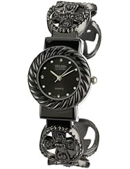 Golden Classic Womens 2233-black Faithfully Yours Cross Heart and Circle Bangle Watch