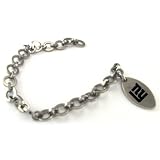 NFL New York Giants Stainless Steel Sports Charm Bracelet