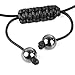 BodyJ4You Necklace Bracelet Jewelry Set Crystal 6 Disco Balls, Necklace 11 Disco Ball Iced Out
