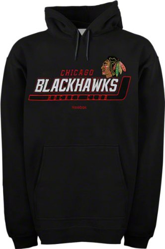 Chicago Blackhawks Black Dashboard Fleece Hooded Sweatshirt