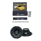 Lanzar Touchscreen and Speaker Package - SDBT73N 7'' Single Din In-Dash Motorized Touch Screen TFT/LCD Monitor With DVD/CD/MP3/MPEG4/USB/SD/AM/FM/RDS Receiver - VX620 VX 6.5'' Two-Way Speakers