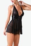 Women's sexy halter lingerie dress