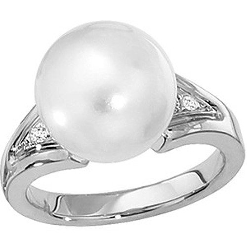 18K Palladium White Gold Paspaley South Sea Cultured 