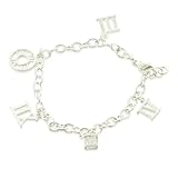 Designer Inspired Sterling Silver Atlas Charm Bracelet