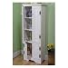 Extra Tall Pine Cabinet in White