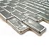 Chrome Metal 1x2 Mosaic Tile (Metal Series)